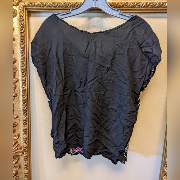 VINTAGE BOHO HIPPY TOP SZ M - Picture 2 of 8